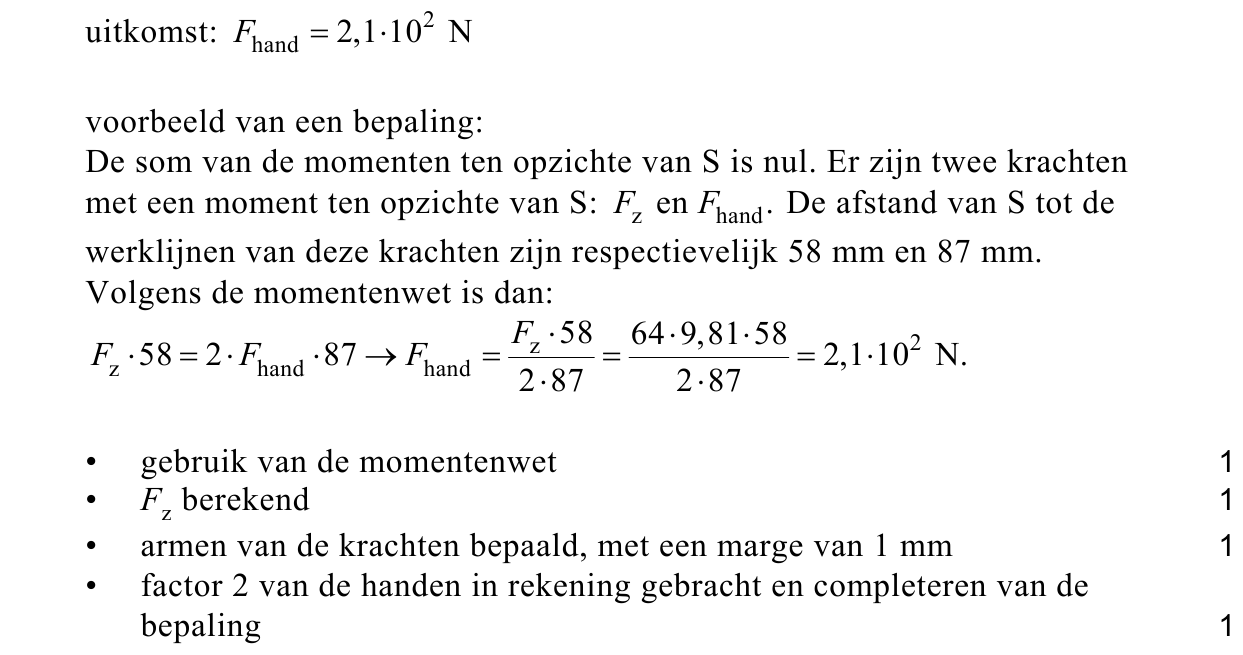 beoordelingsmodel vraag 20