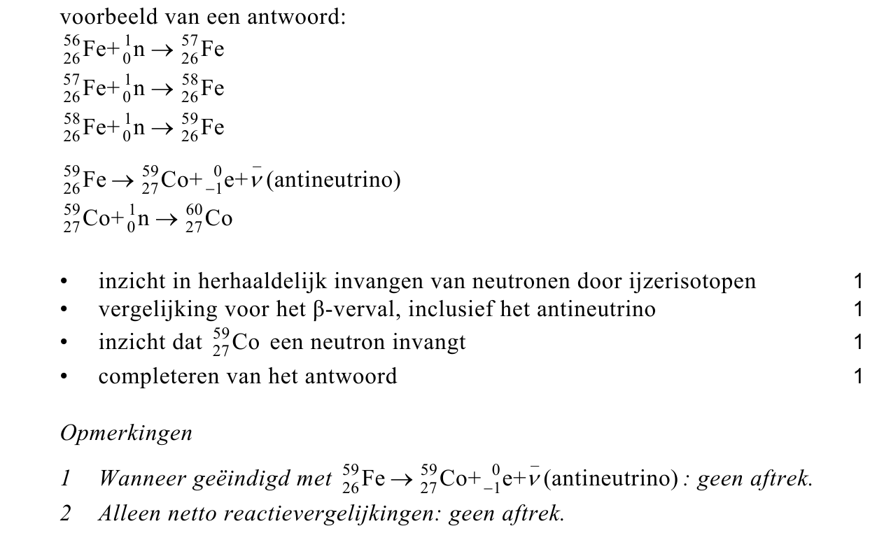 beoordelingsmodel vraag 1