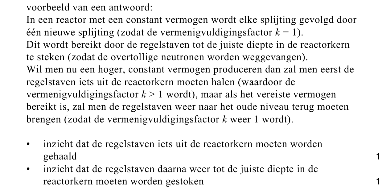 beoordelingsmodel vraag 1