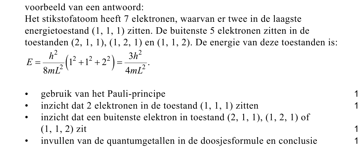 beoordelingsmodel vraag 22