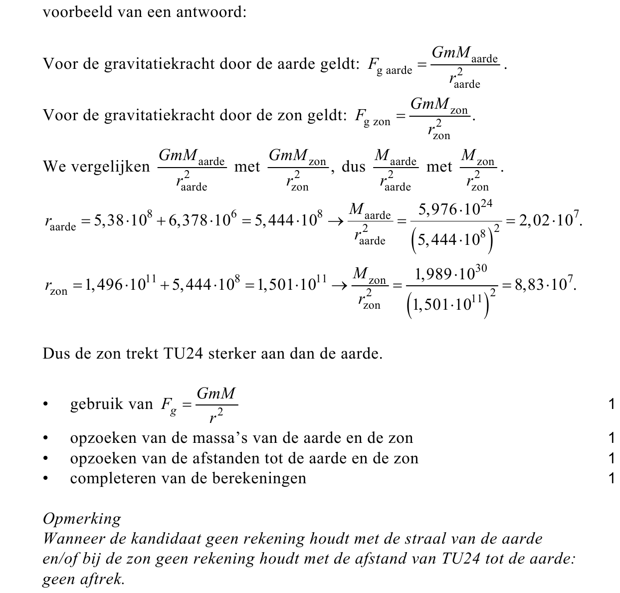 beoordelingsmodel vraag 15
