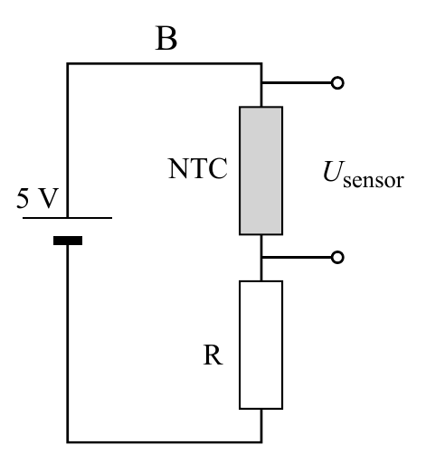 B NTC U sensor V R
