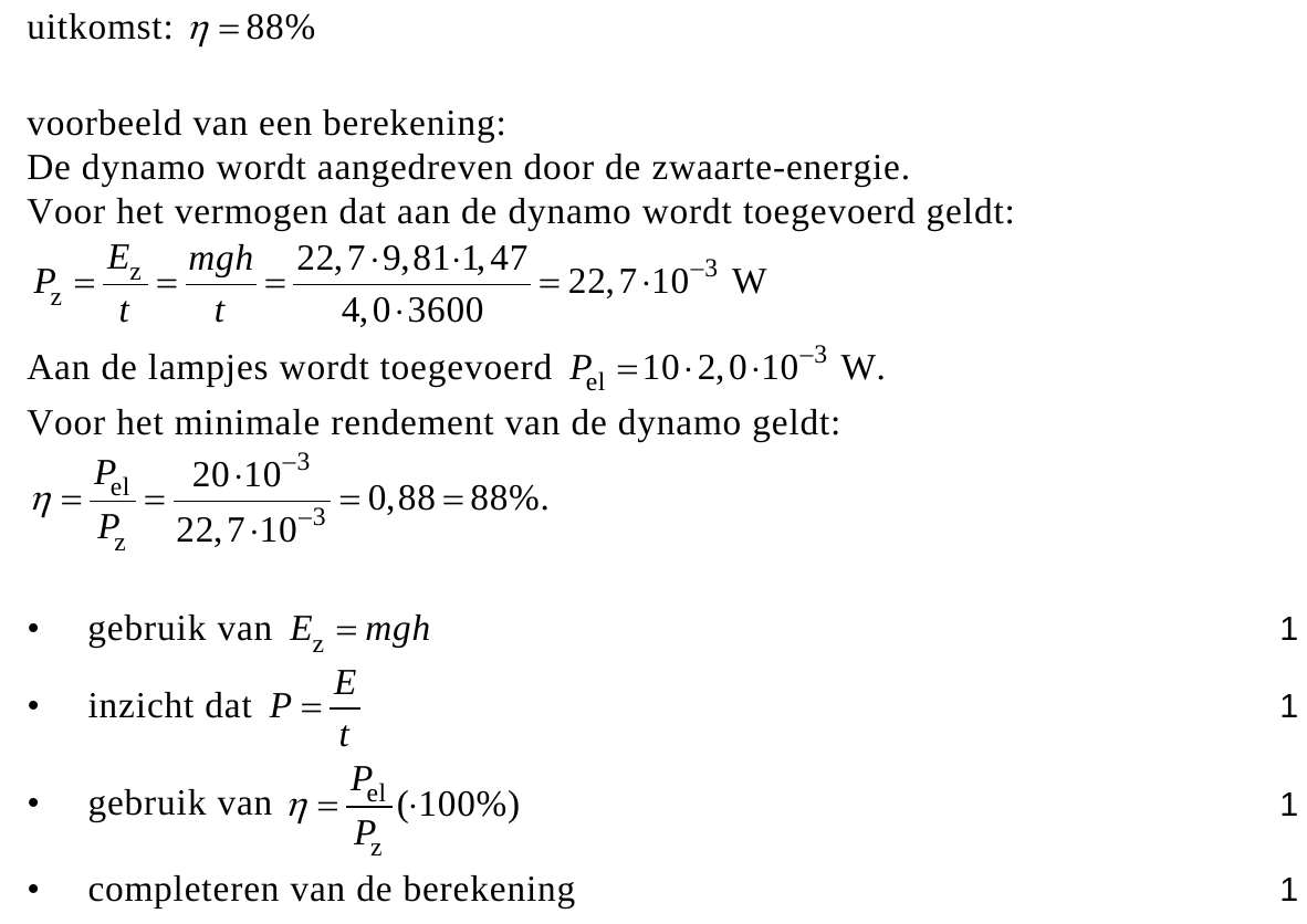 beoordelingsmodel vraag 20