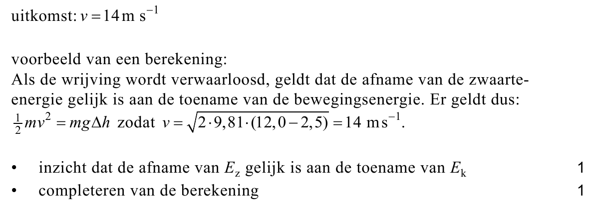 beoordelingsmodel vraag 1