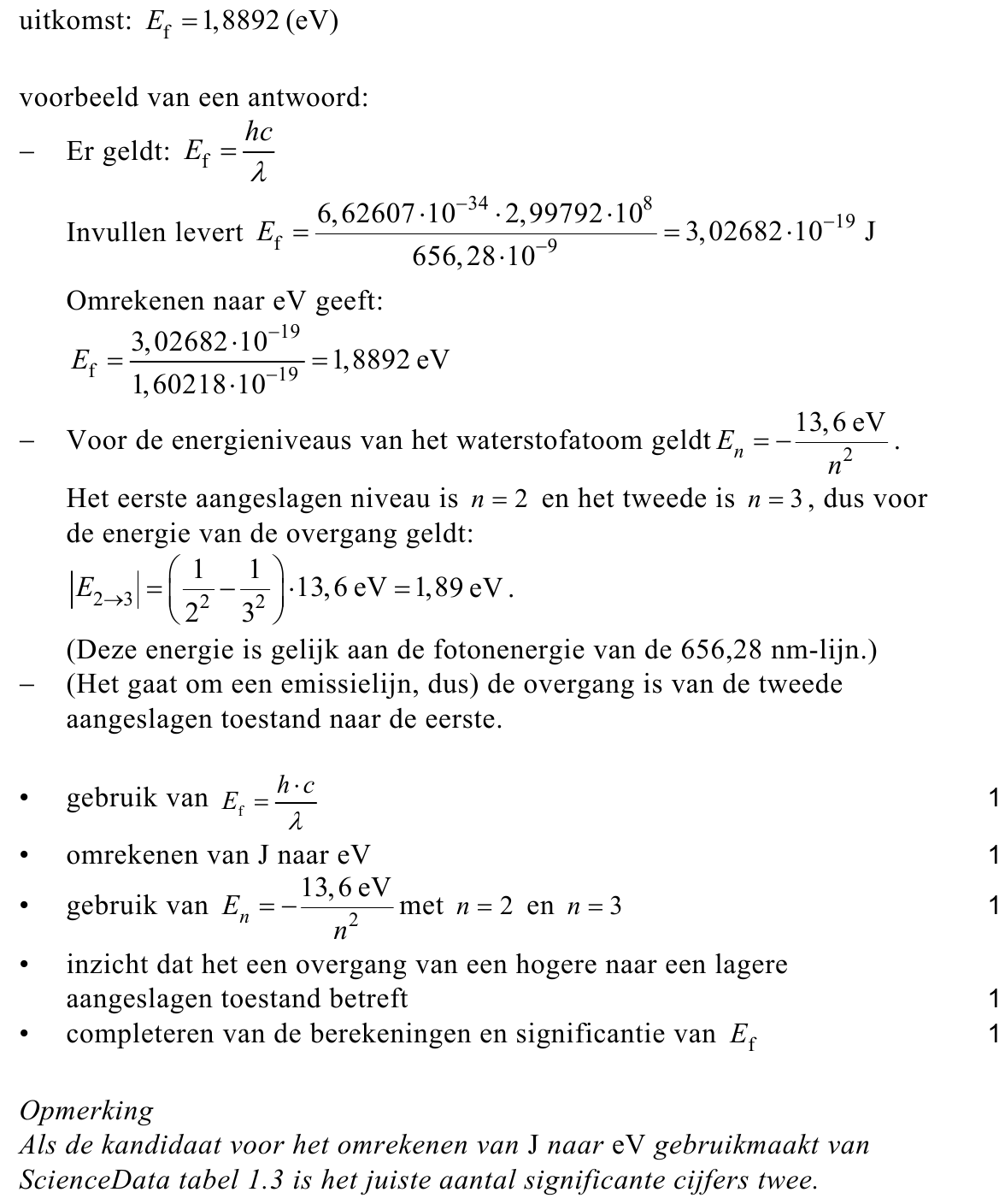 beoordelingsmodel vraag 13